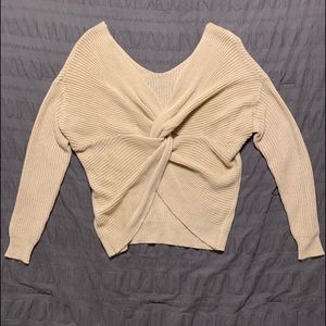 Sweaters - Open back cream sweater Sweaters - Open back cream sweater